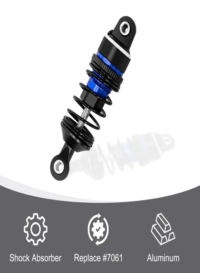 LRFHL Aluminum RC Shock Absorber Front Rear Adjustable Springs Shock Damper Upgrade Part for Traxxas 1/16 Mini Slash BL-2S 4x4 Short Course Truck 108164-1 (4PCS, Blue) - Image 4